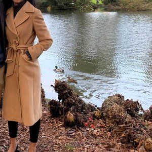 Banana Republic Tan Pea Coat